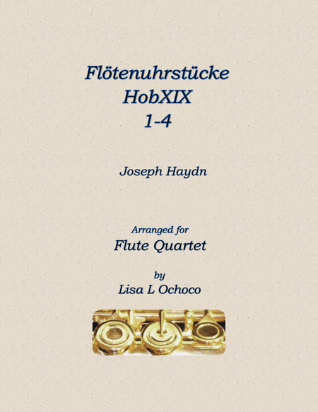 Flötenuhrstücke HobXIX 1-4 for Flute Quartet image number null