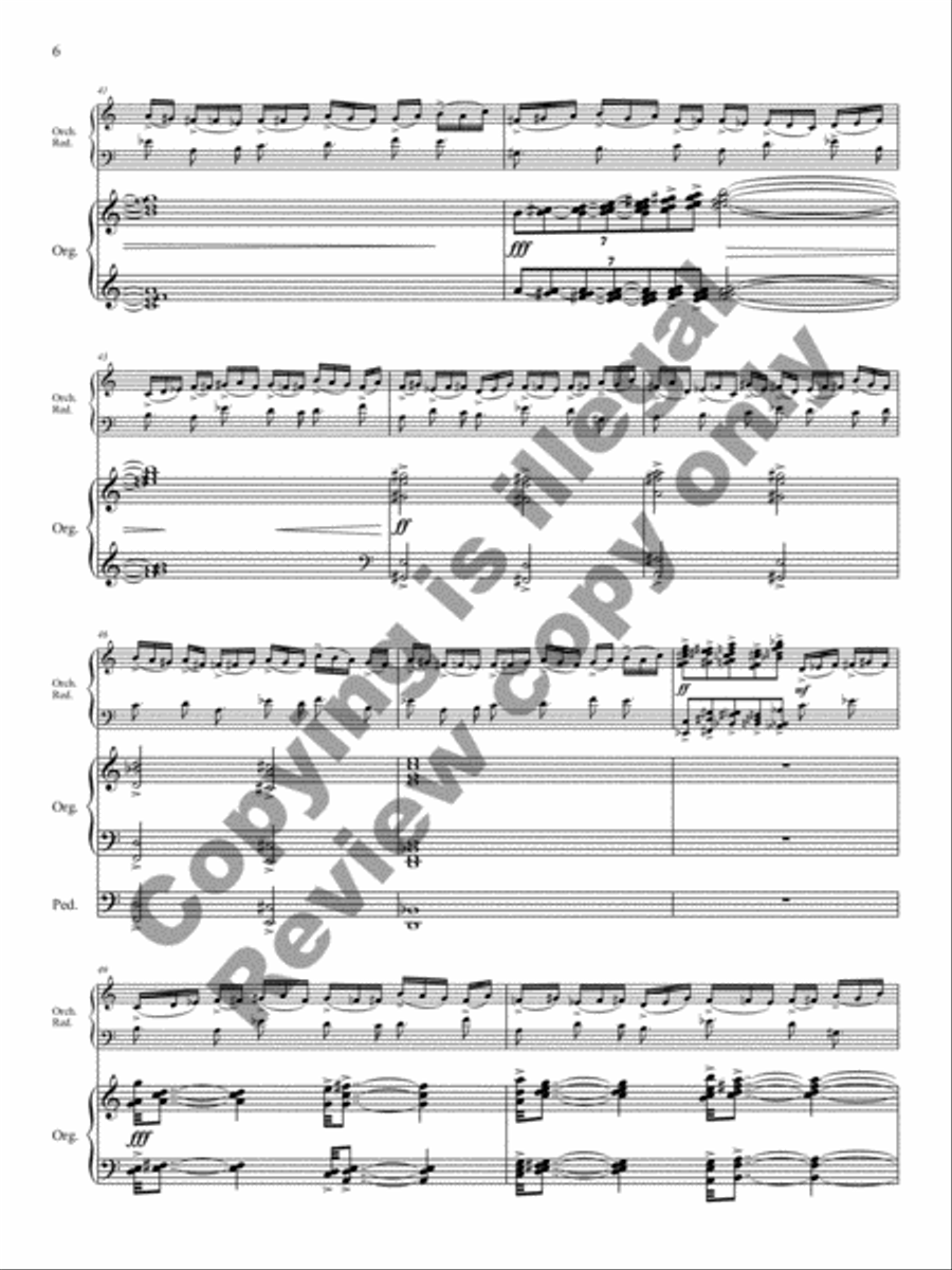 Triptych for Organ and Large Orchestra Orchestra scores gallery preview page 6