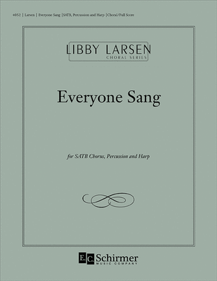 Book cover for Everyone Sang (Full/Choral Score)