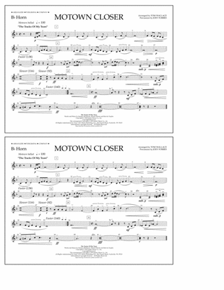 Motown Closer (arr. Tom Wallace) - Bb Horn