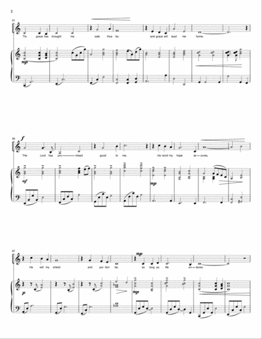 Amazing Grace Amazing Grace Voice scores gallery preview page 4