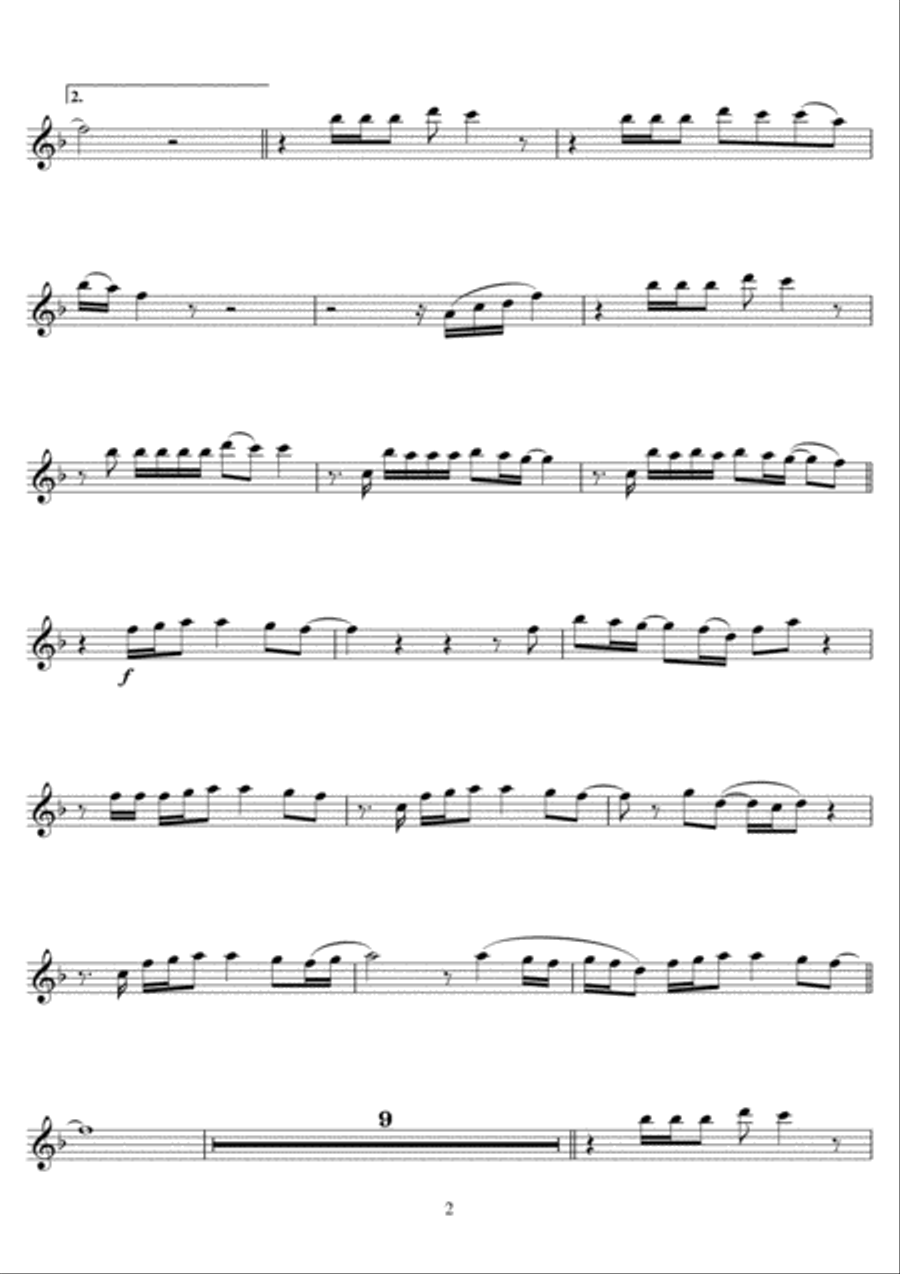 (Something Inside) So Strong Flute Solo scores gallery preview page 2