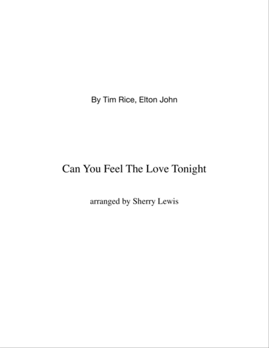 Can You Feel The Love Tonight String Trio scores gallery preview page 2