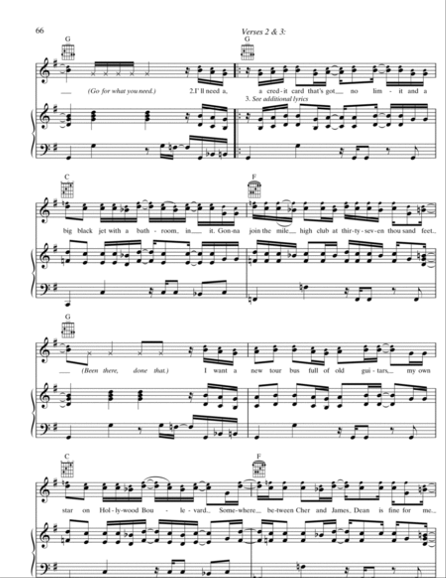 Rockstar Piano, Vocal, Guitar scores gallery preview page 2