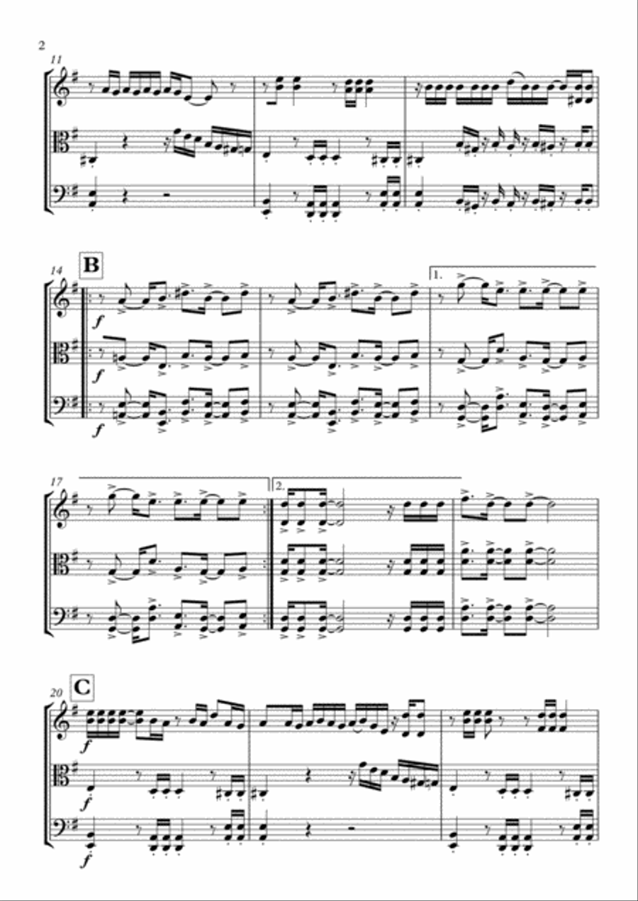 Back In Black String Trio scores gallery preview page 3