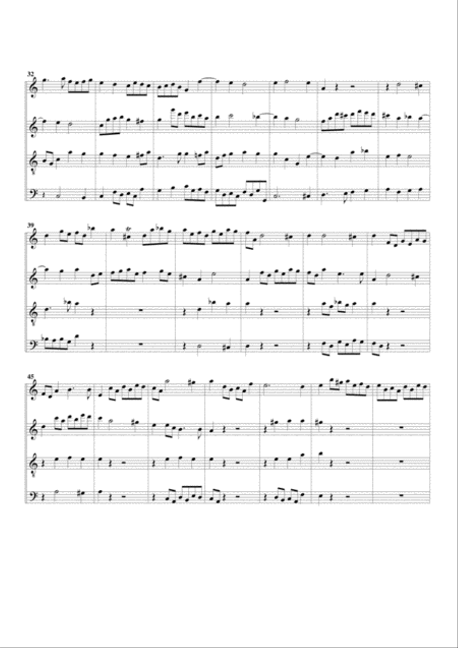 Concerto grosso Op.6, no.4 (arrangement for 4 recorders) Recorder scores gallery preview page 6