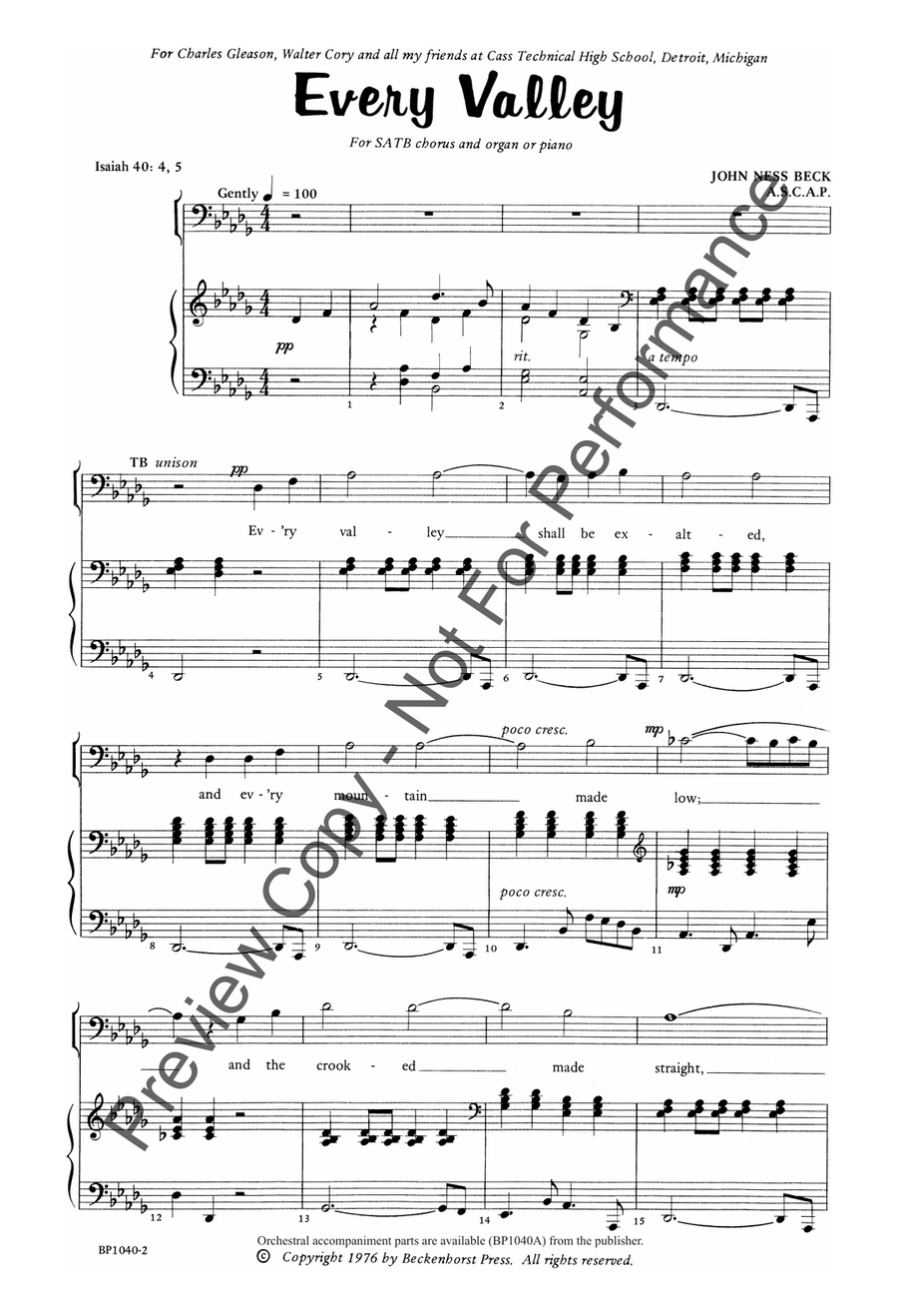 Every Valley Every Valley 4-Part scores gallery preview page 3