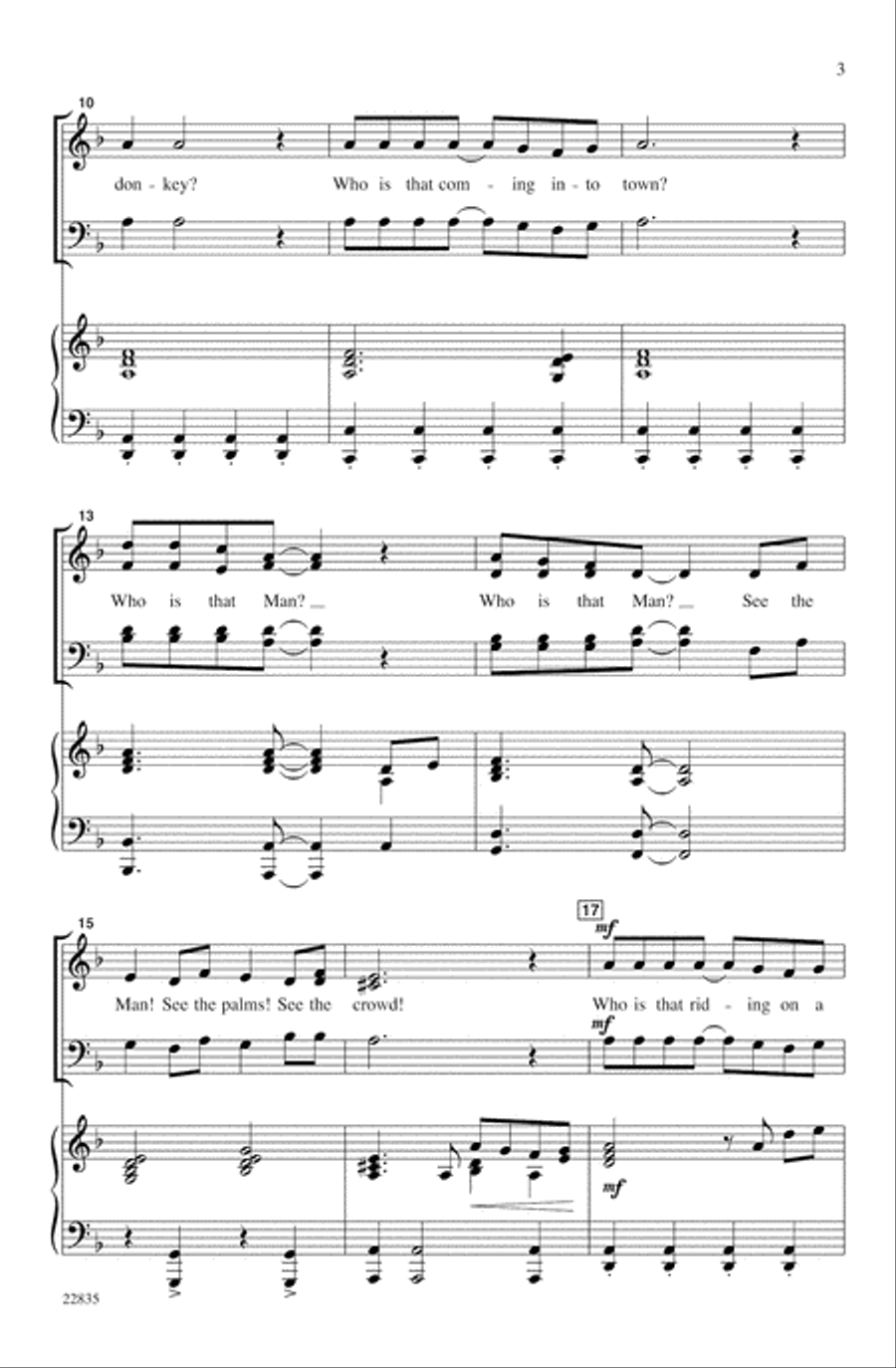 Ride On, King Jesus! Ride On, King Jesus! 4-Part scores gallery preview page 3