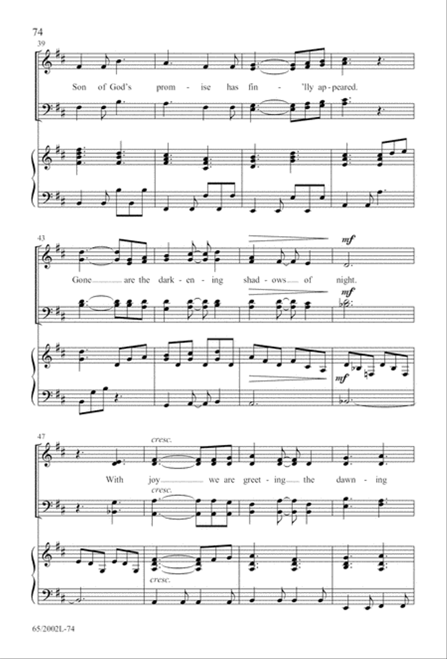 And This Shall Be a Sign And This Shall Be a Sign 4-Part scores gallery preview page 75