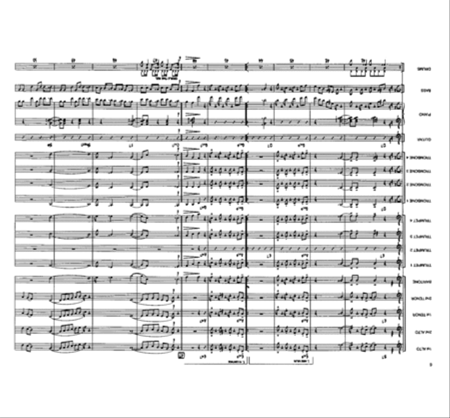 Beneath An Orange Moon Jazz Ensemble scores gallery preview page 6