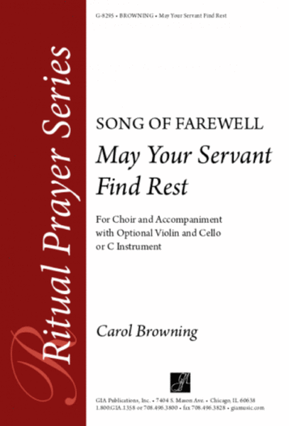 May Your Servant Find Rest - Instrument edition