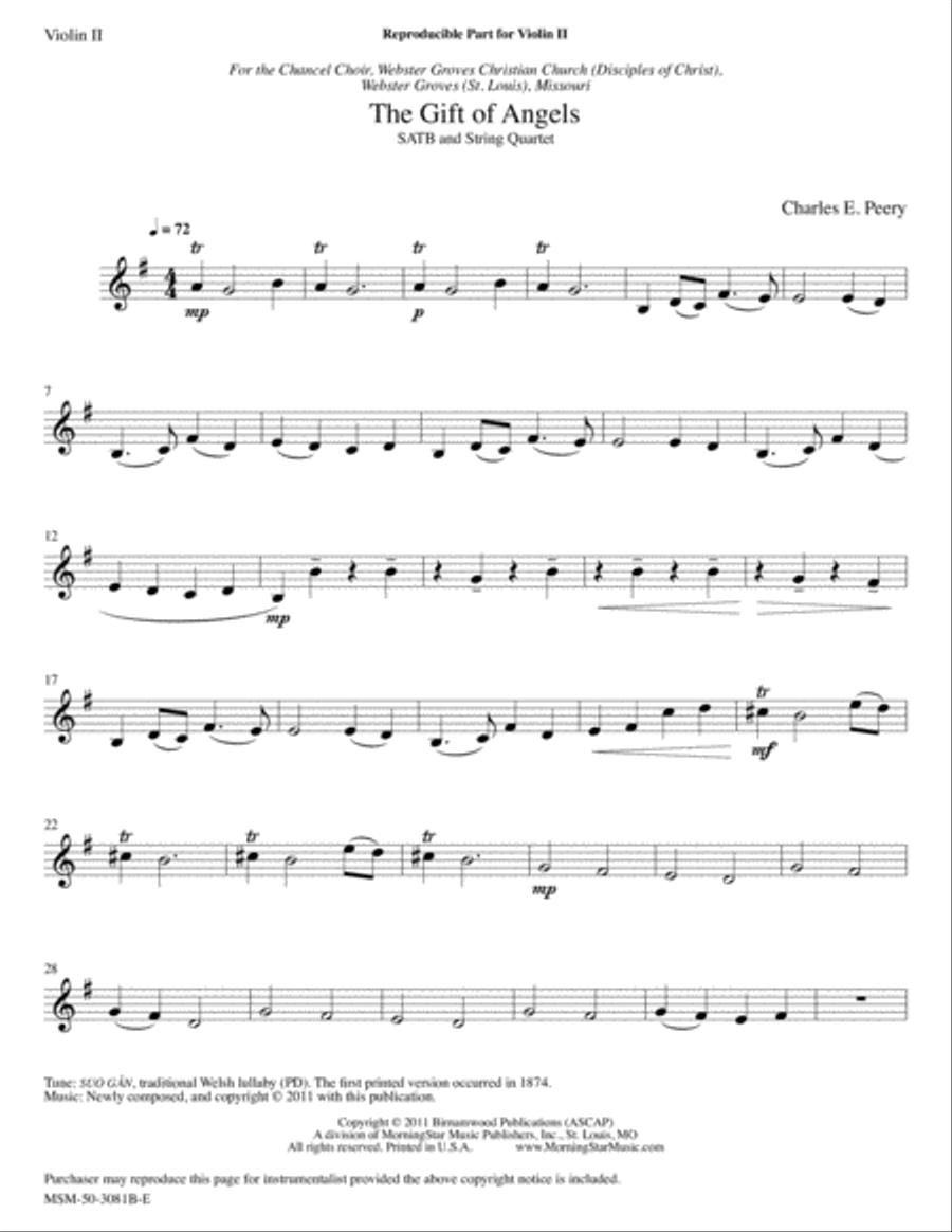 The Gift of Angels Choir scores gallery preview page 3