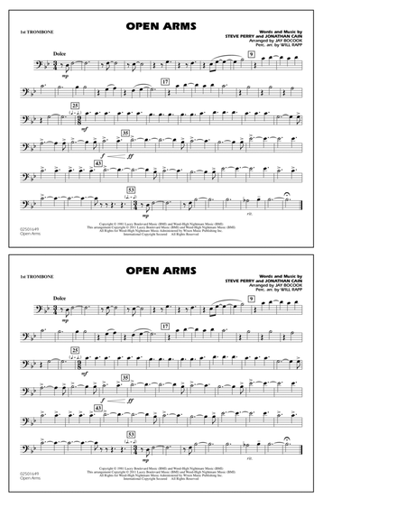 Open Arms - 1st Trombone