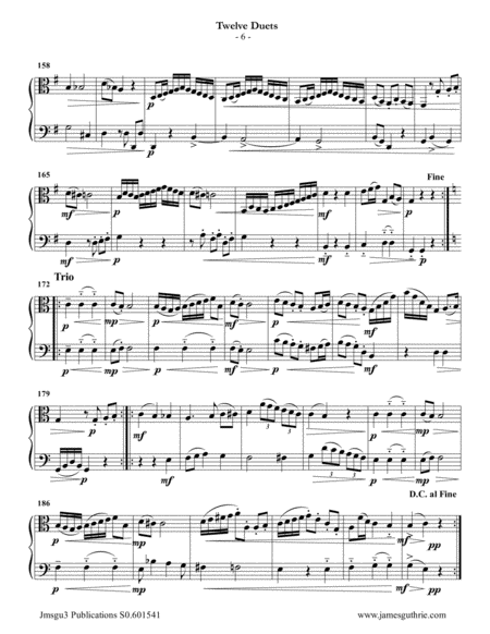Mozart: 12 Duets K. 487 for Viola & Cello image number null