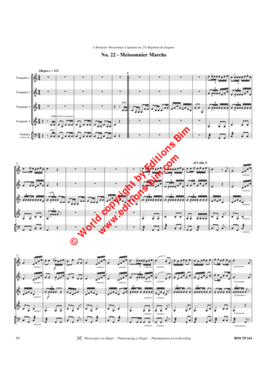 30 Marches Trumpet scores gallery preview page 5