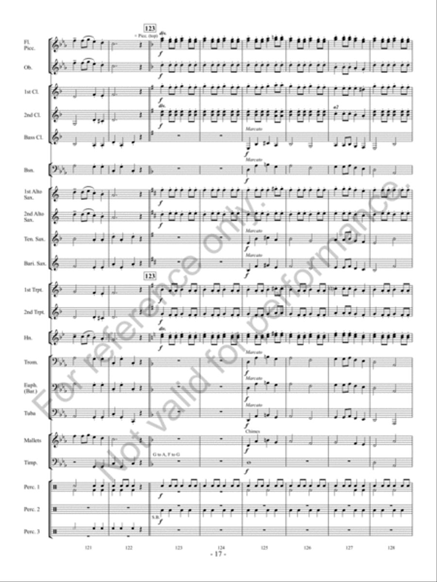 Christmas Long Ago Concert Band scores gallery preview page 18