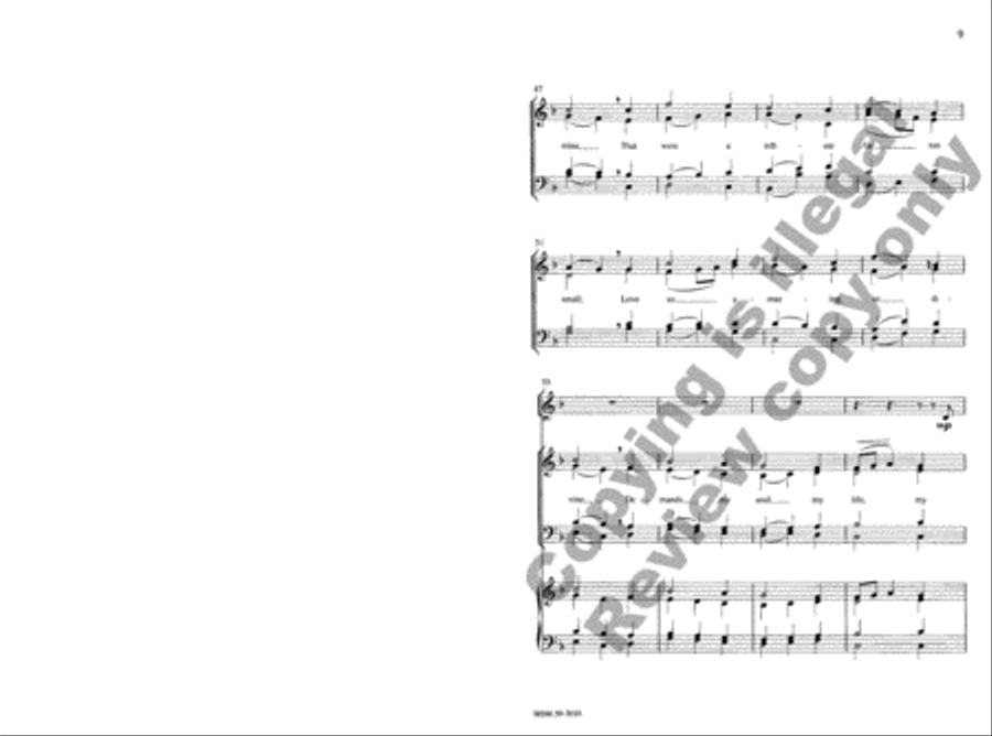 When I Survey the Wondrous Cross 4-Part scores gallery preview page 9