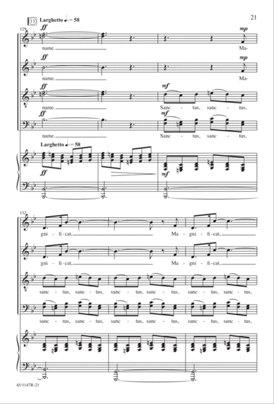 Magnificat Magnificat Divisi scores gallery preview page 22
