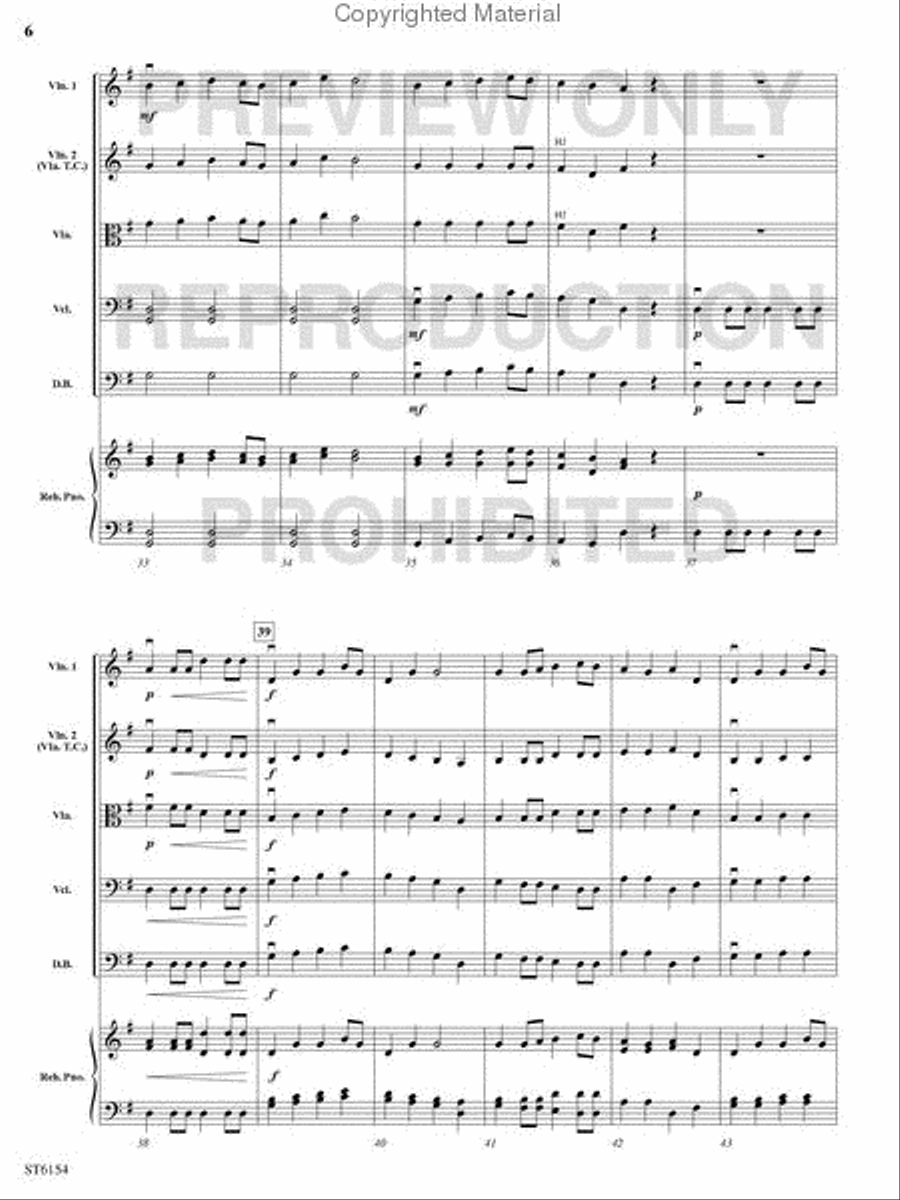 Il est ne, le divin enfant String Orchestra scores gallery preview page 5
