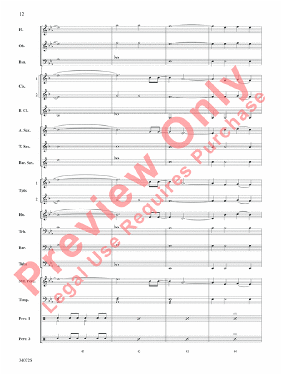 1, 2, 3, 4 1, 2, 3, 4 Concert Band scores gallery preview page 13