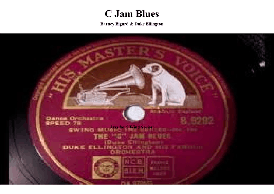 C Jam Blues for Clarinet Quintet