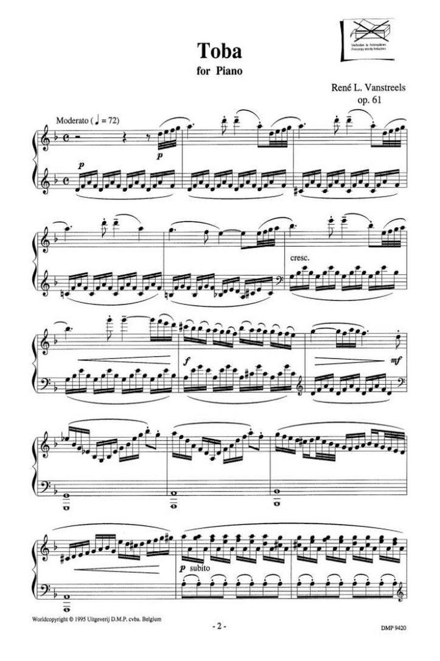 Rêverie - Toba Piano Solo scores gallery preview page 2