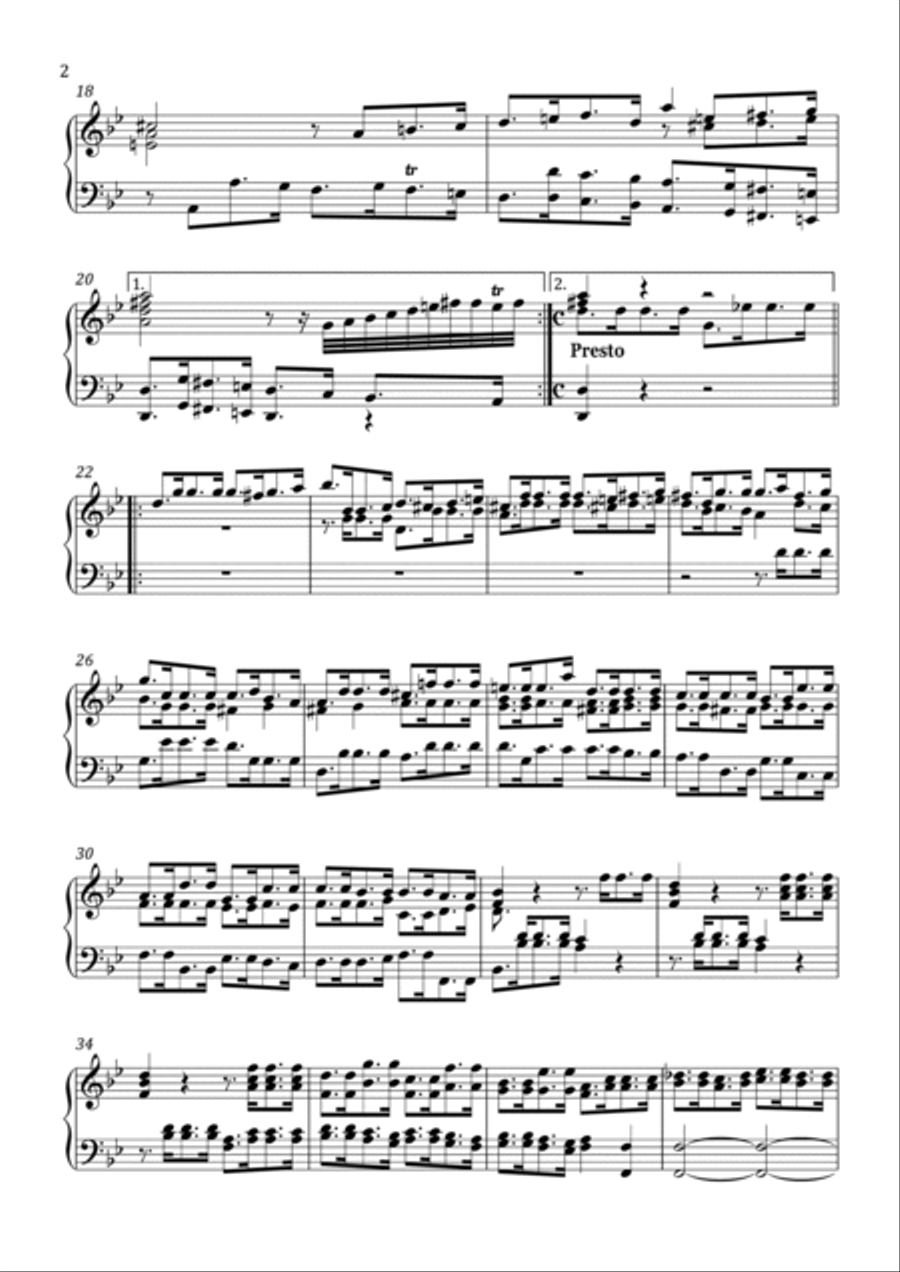 Handel - Suite No. 7 in G Minor - Intermediate Piano Method scores gallery preview page 3