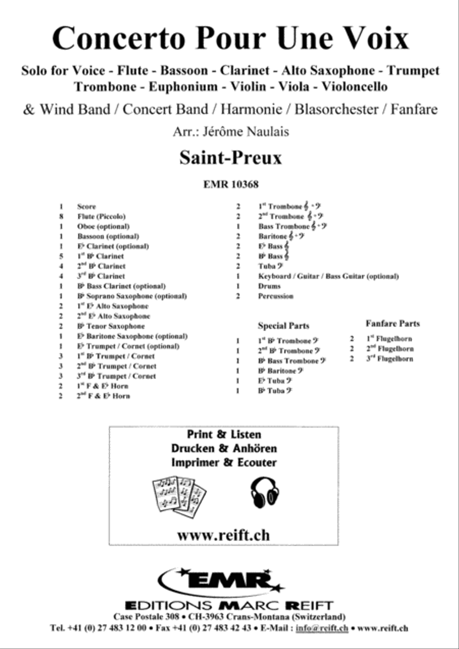 Concerto Pour Une Voix Concerto Pour Une Voix Concert Band scores gallery preview page 2