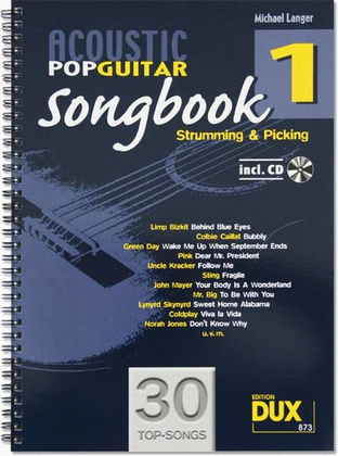 Book cover for Acoustic Pop Guitar - Songbook 1 Vol. 1