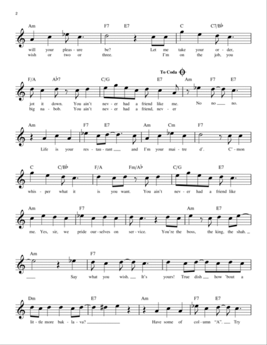 Friend Like Me (from Aladdin) Piano scores gallery preview page 2