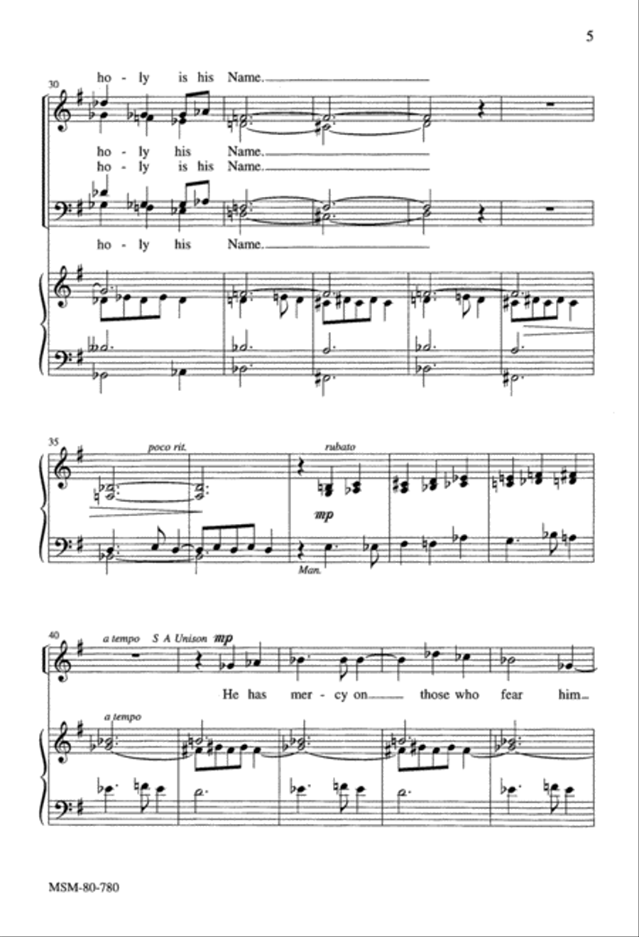 Magnificat 4-Part scores gallery preview page 4