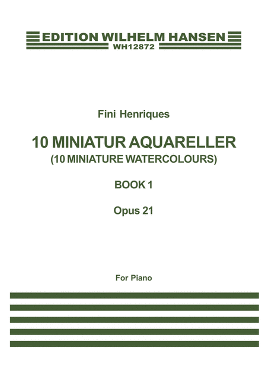 Miniature Aquarelles Op. 21 Book 1