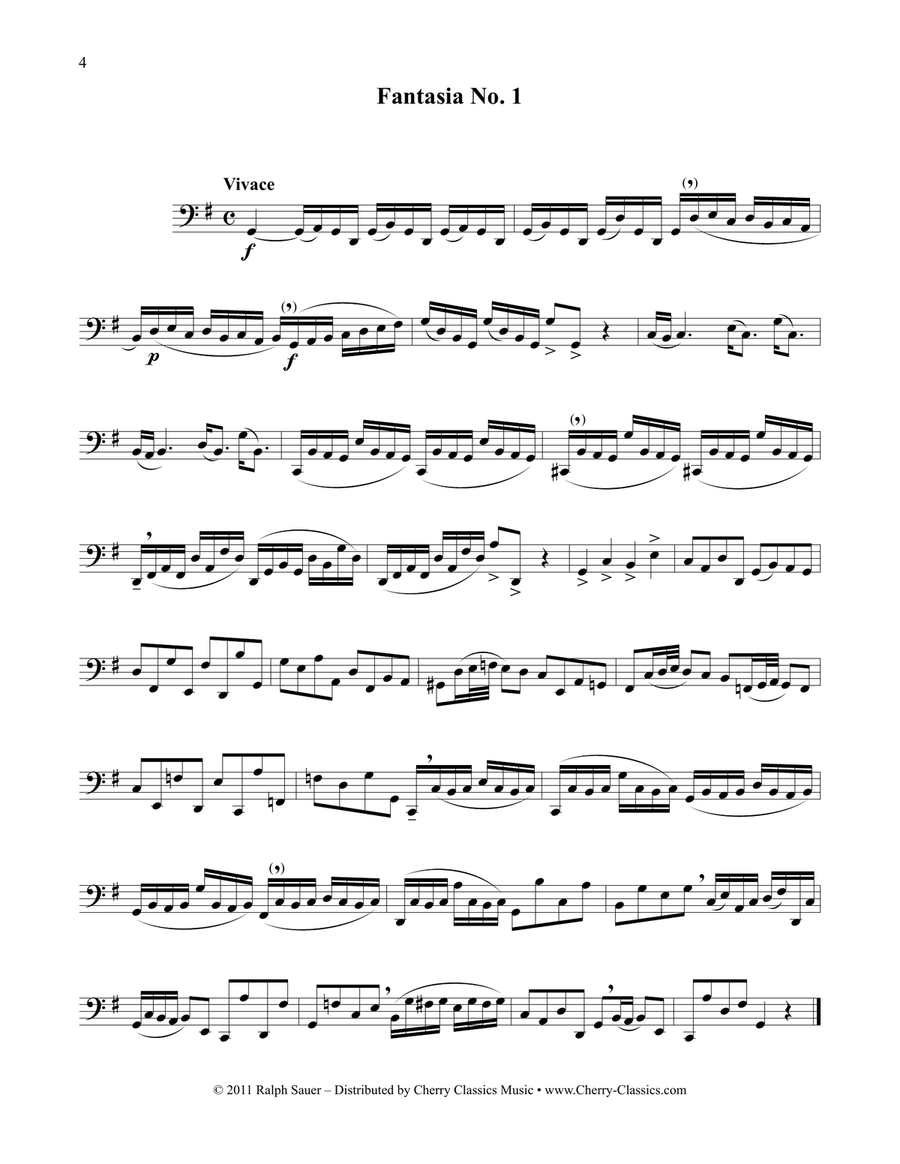 Twelve Fantasias for Tuba Tuba scores gallery preview page 3