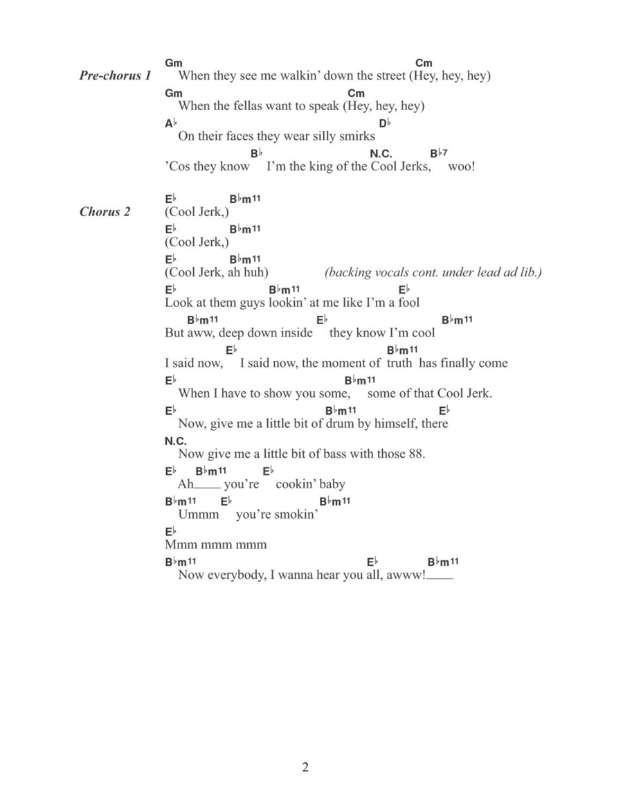 Cool Jerk Acoustic Guitar scores gallery preview page 2