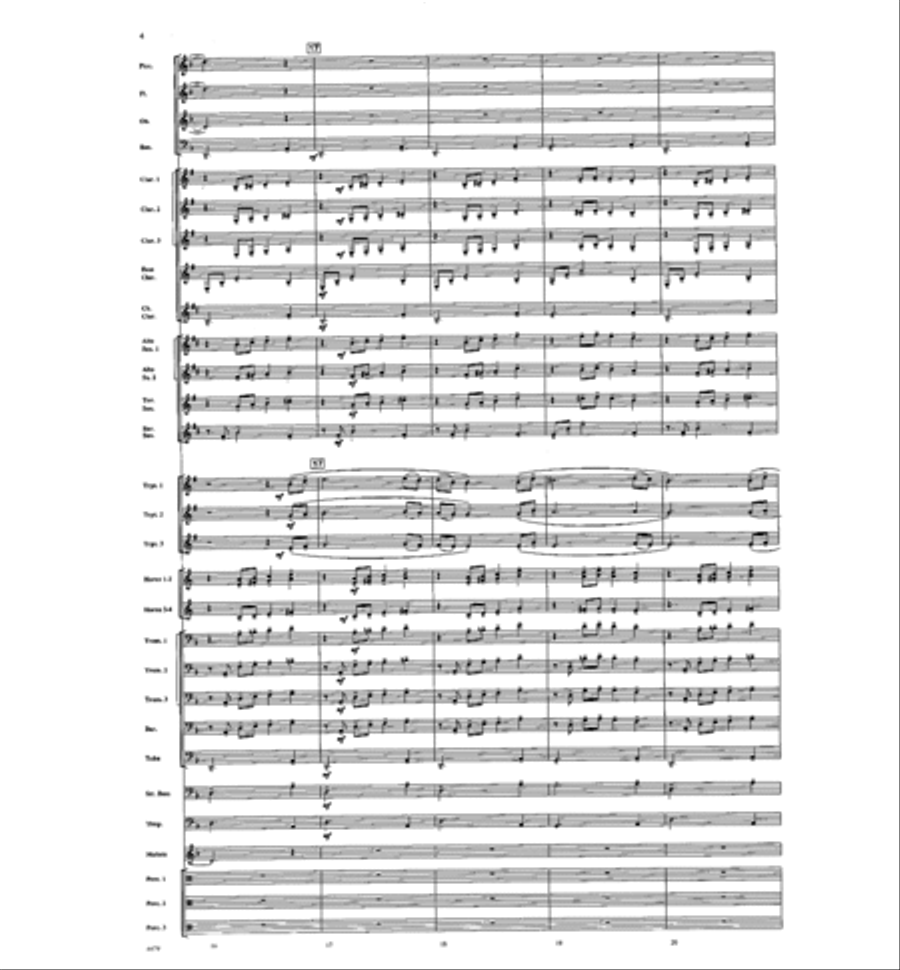 American Folk Fantasia Concert Band scores gallery preview page 5