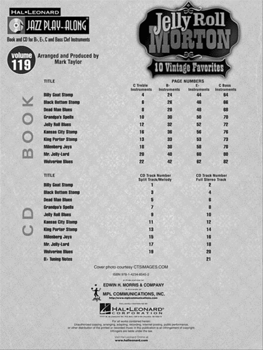 Jelly Roll Morton C Instrument scores gallery preview page 3