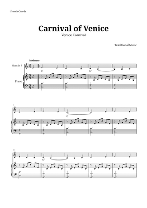 Carnival of Venice for French Horn and Piano