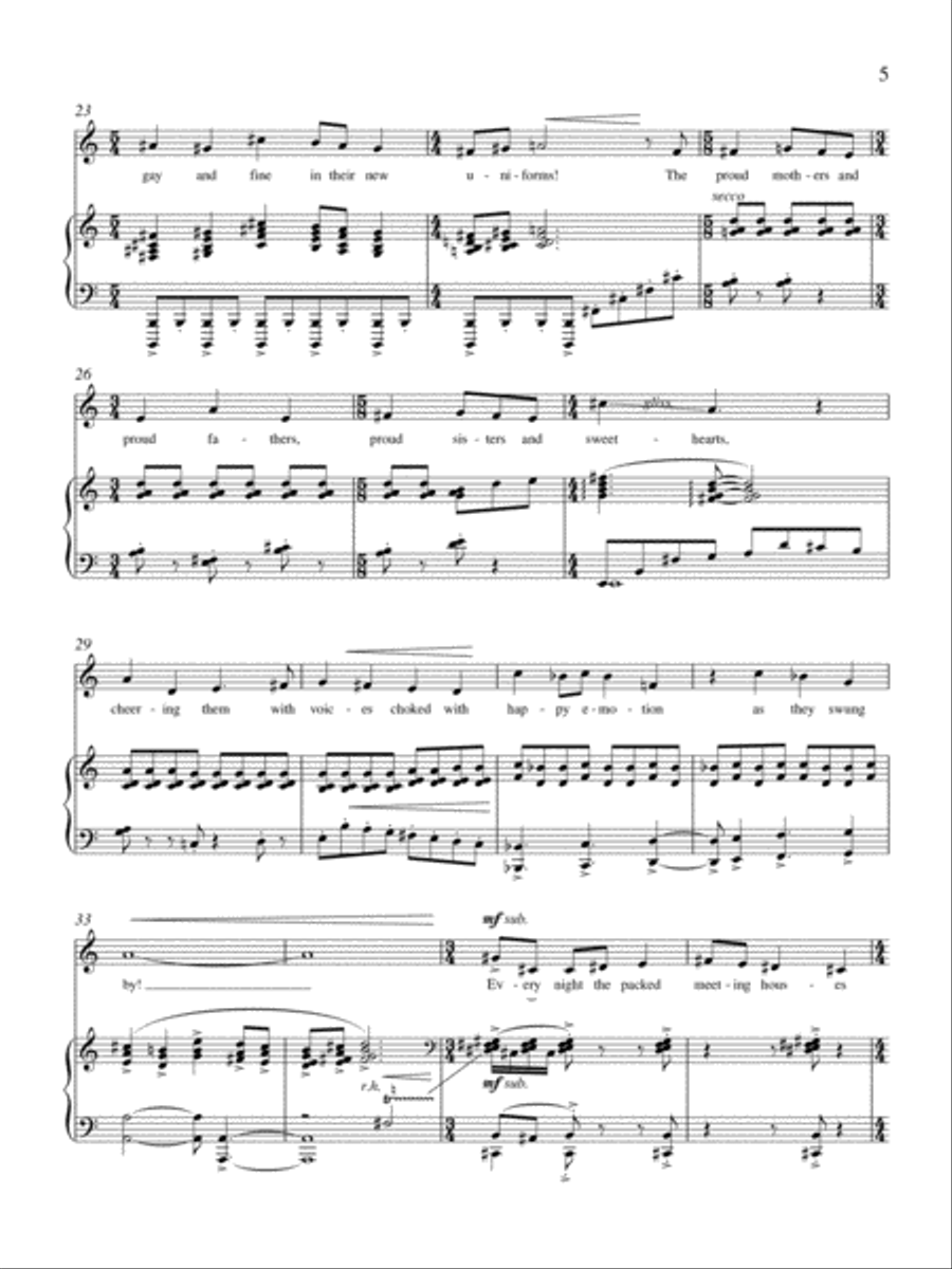 The War Prayer Low Voice scores gallery preview page 5