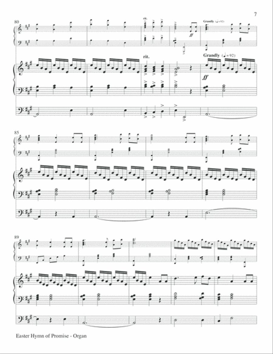 Easter Hymn of Promise Choir scores gallery preview page 7