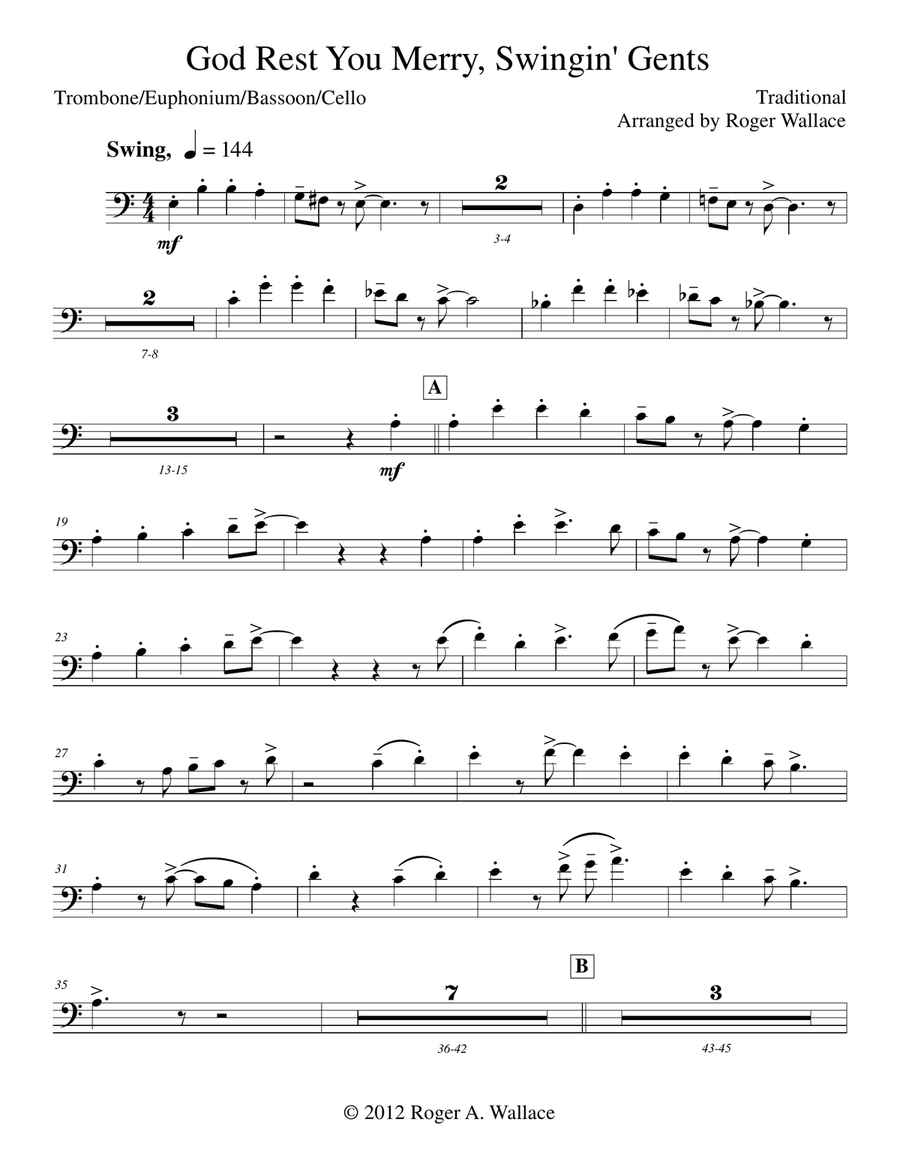 God Rest You Merry, Gentlemen Piano scores gallery preview page 1