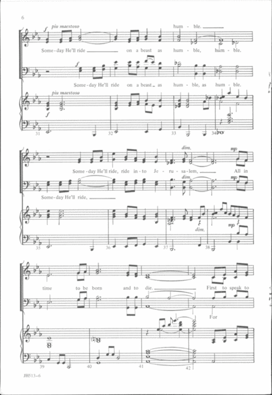 Advent Song Advent Song 4-Part scores gallery preview page 3