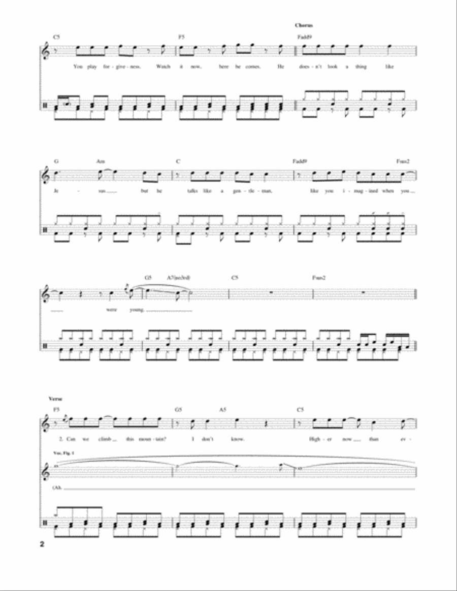 When You Were Young Drum Set scores gallery preview page 2