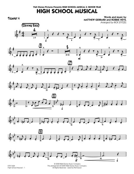 High School Musical (from "High School Musical 3: Senior Year") - Trumpet 4