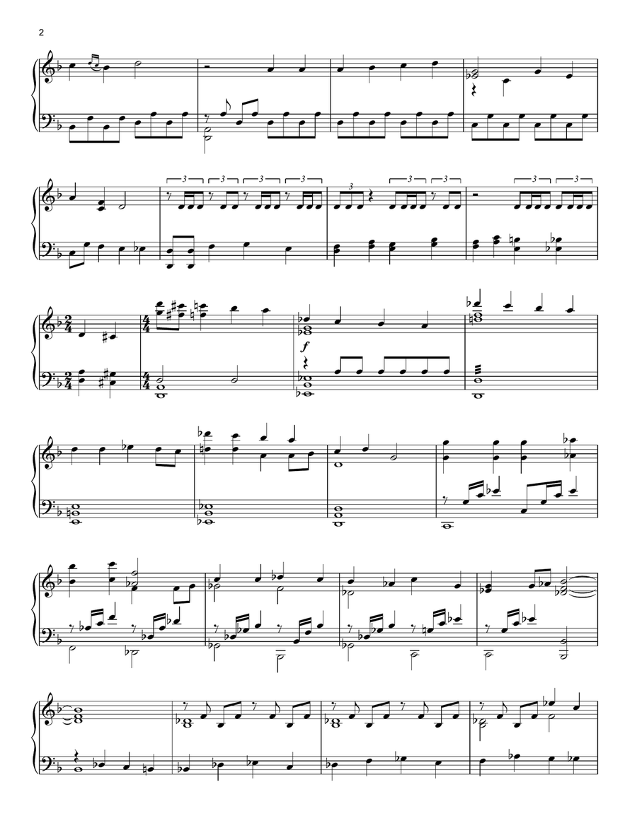 Sleepy Hollow Main Title Sleepy Hollow Main Title Piano Solo scores gallery preview page 2
