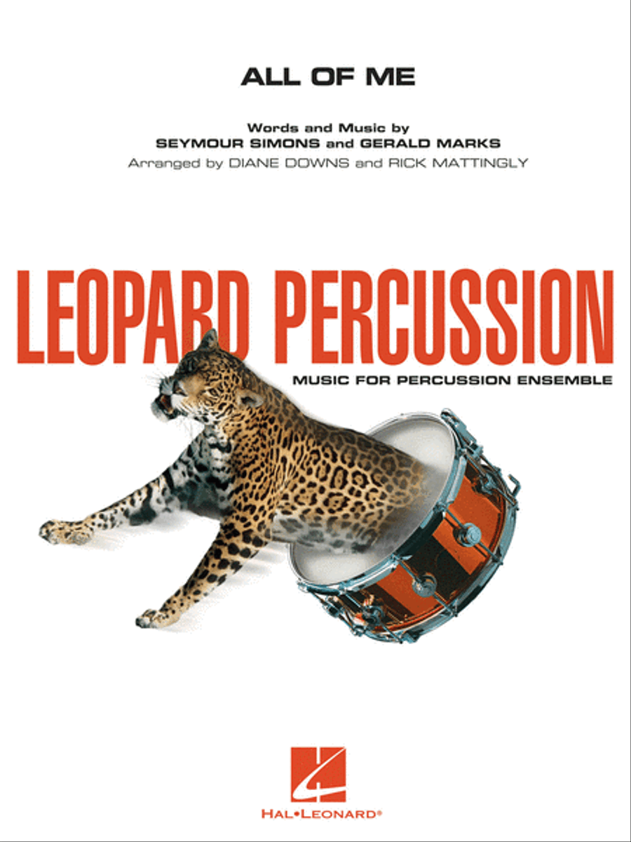All of Me Percussion Ensemble scores gallery preview page 1