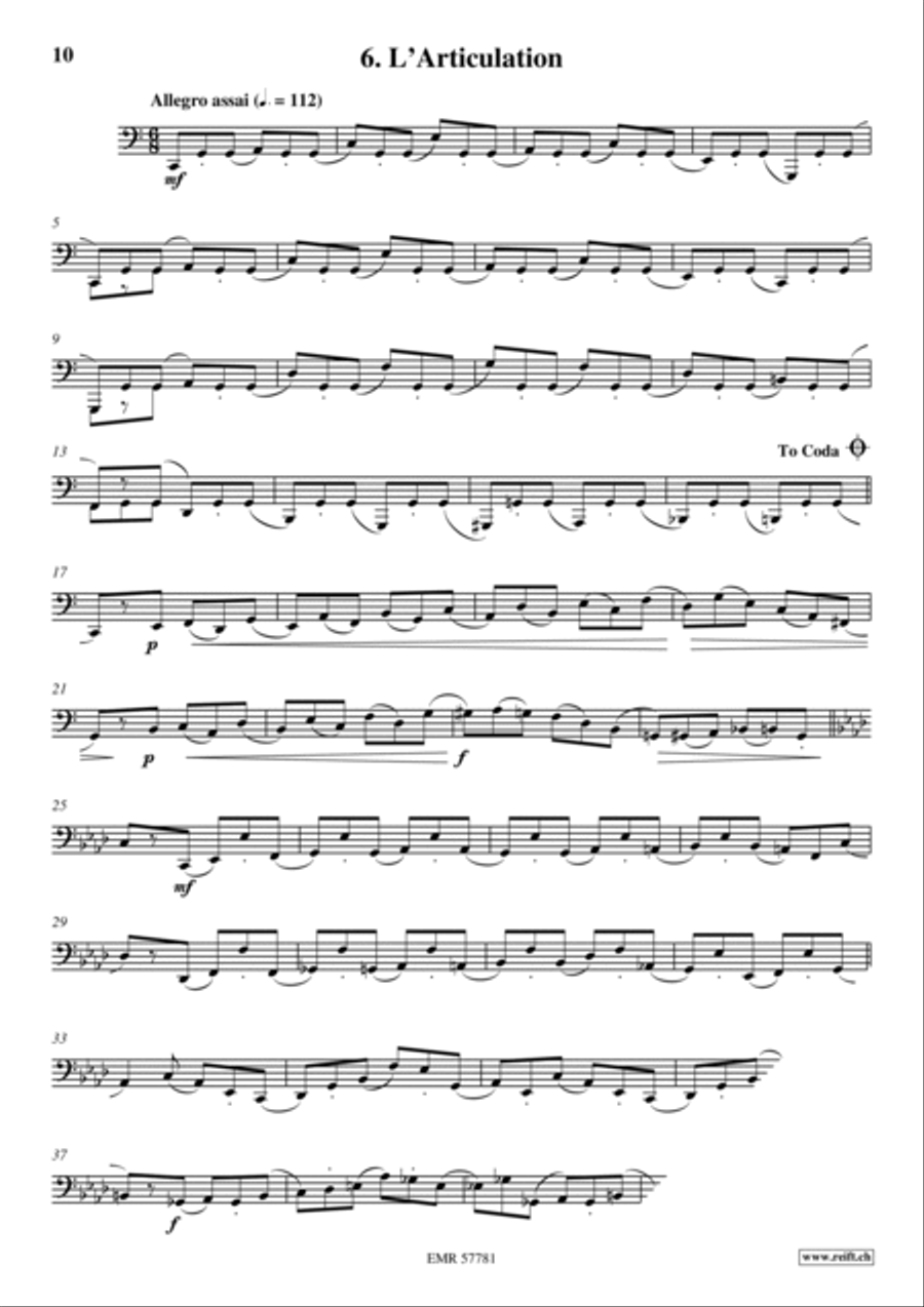 36 Etudes Transcendantes 36 Etudes Transcendantes Tuba scores gallery preview page 8