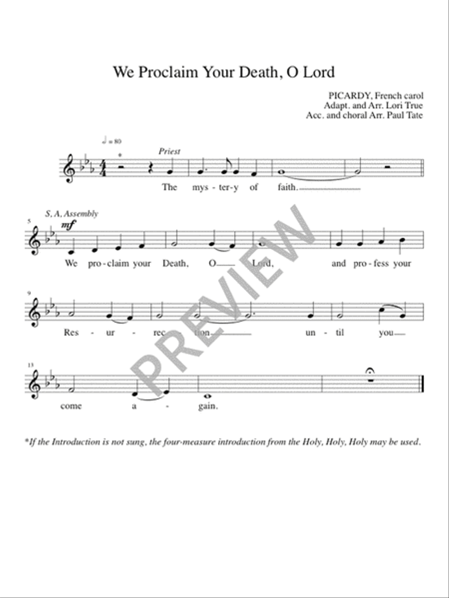 Mass of Mercy - Presider edition Mass scores gallery preview page 4