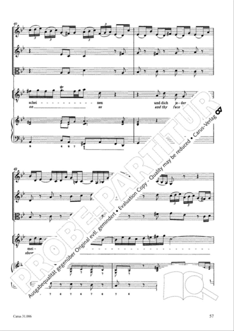 Stay with us, for it draws on toward evening (Bleib bei uns, denn es will Abend werden) 4-Part scores gallery preview page 58