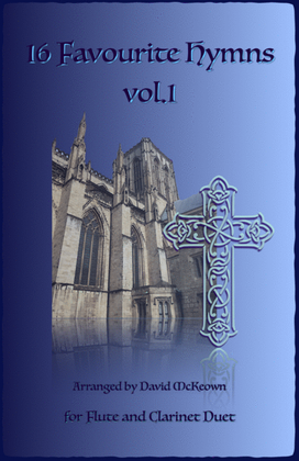Book cover for 16 Favourite Hymns Vol.1 for Flute and Clarinet Duet