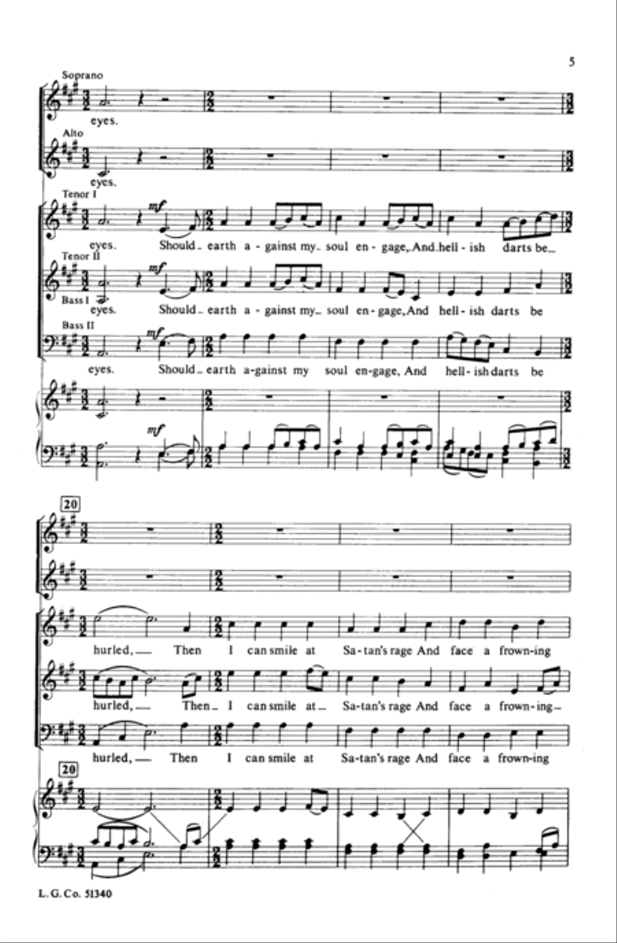 When I Can Read My Title Clear 4-Part scores gallery preview page 14